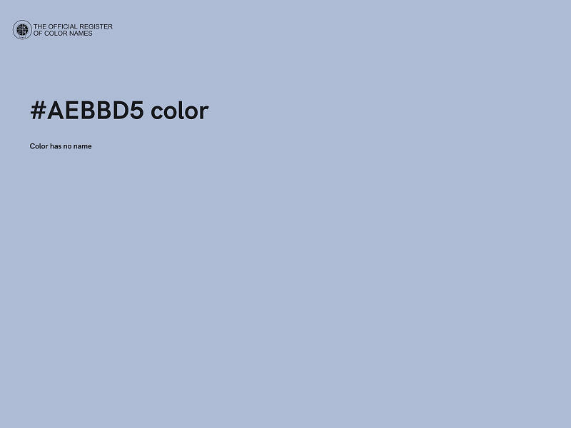 #AEBBD5 color image