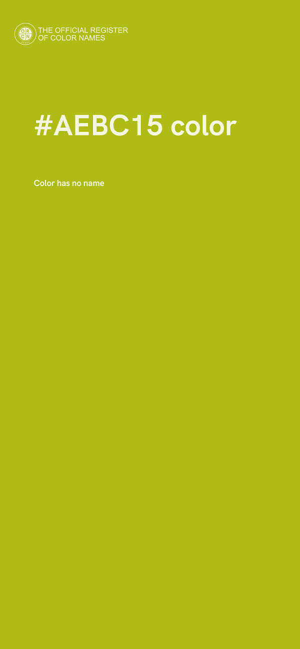 #AEBC15 color image