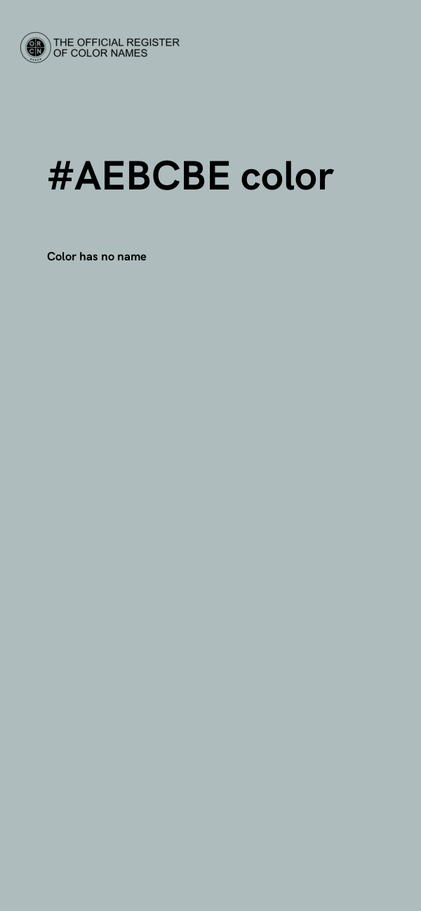 #AEBCBE color image
