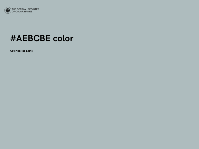 #AEBCBE color image