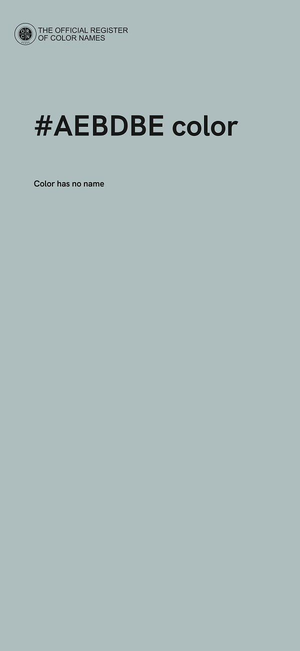 #AEBDBE color image
