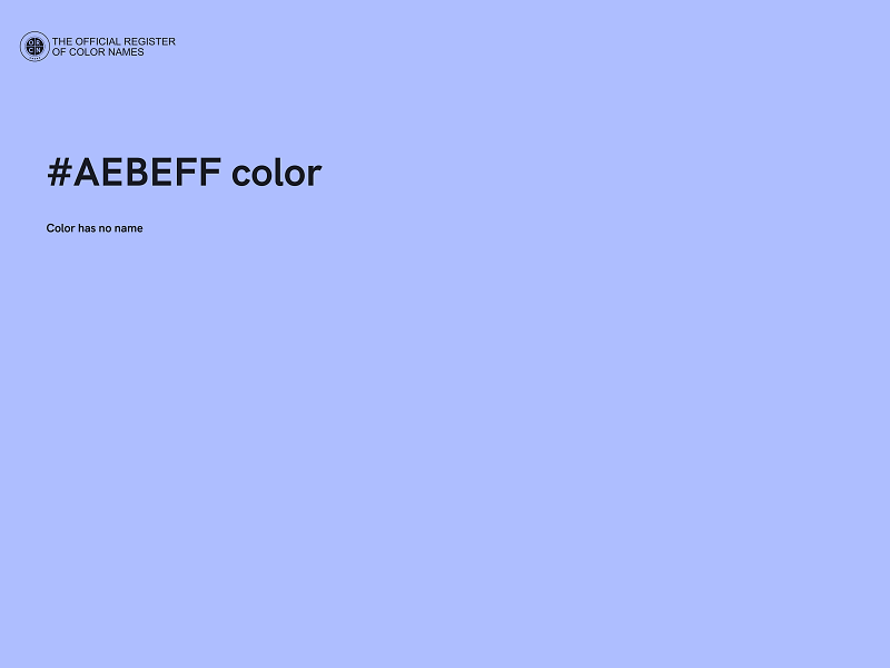 #AEBEFF color image