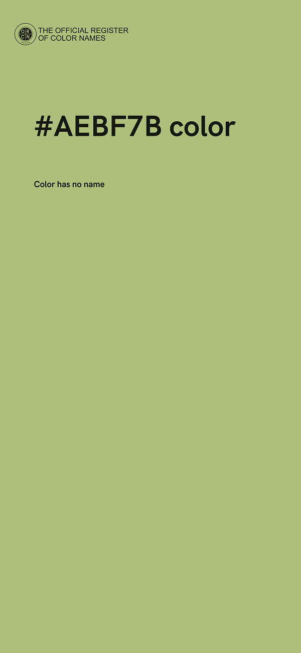#AEBF7B color image
