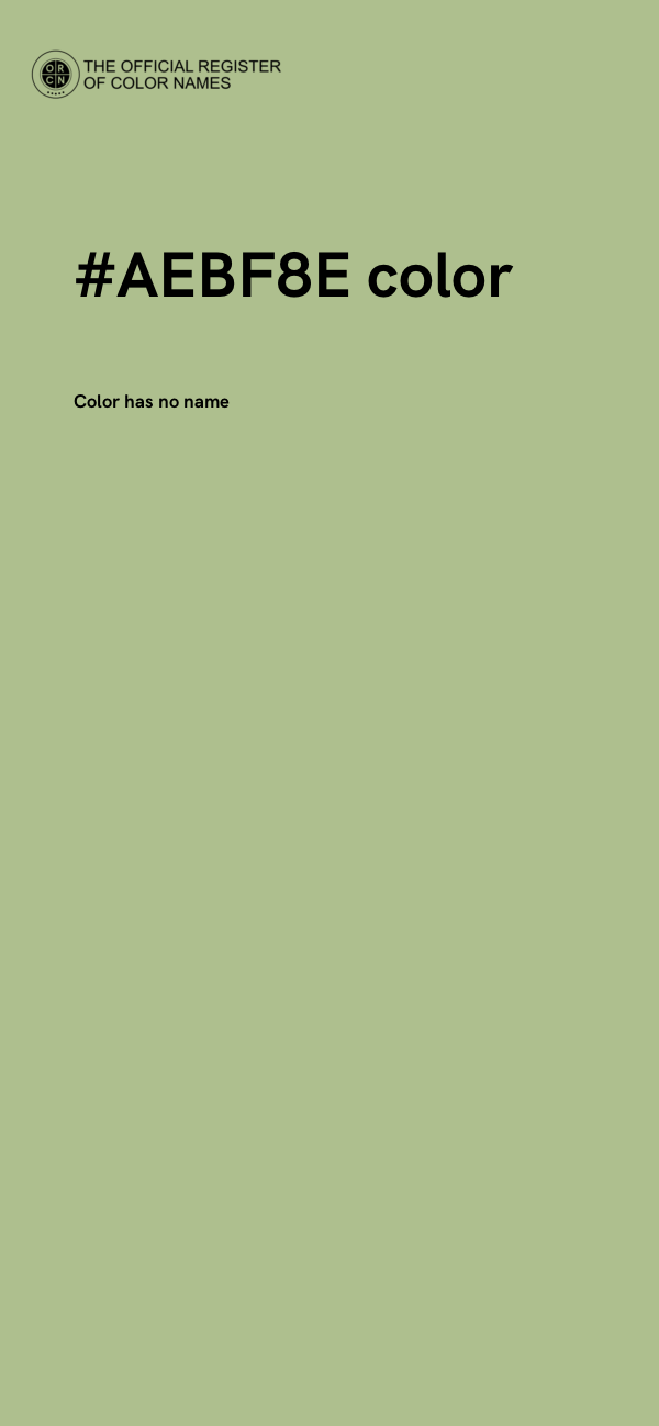 #AEBF8E color image