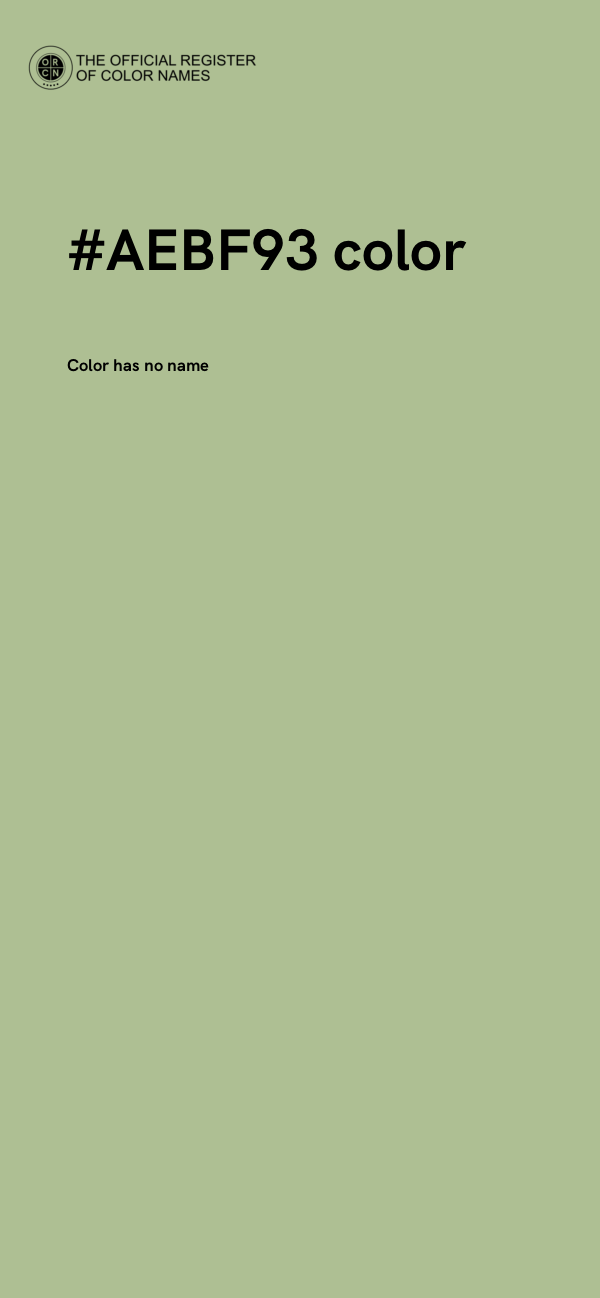 #AEBF93 color image