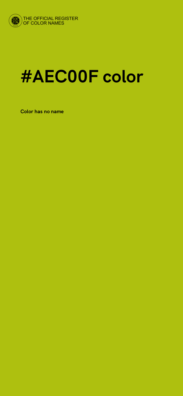 #AEC00F color image
