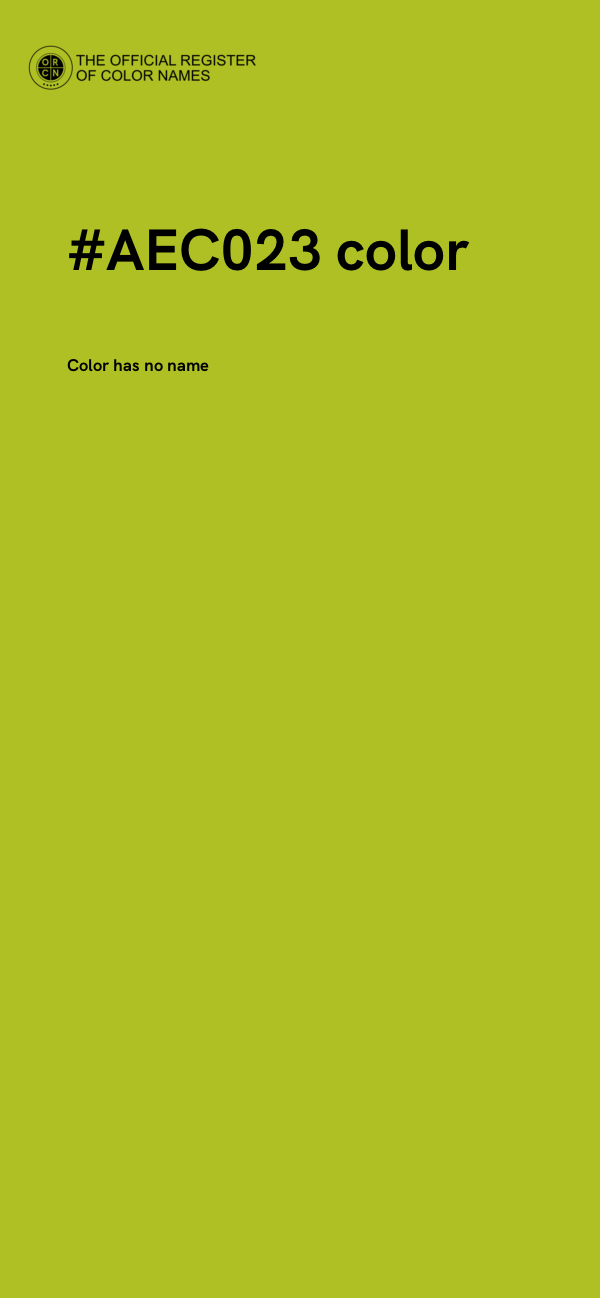 #AEC023 color image