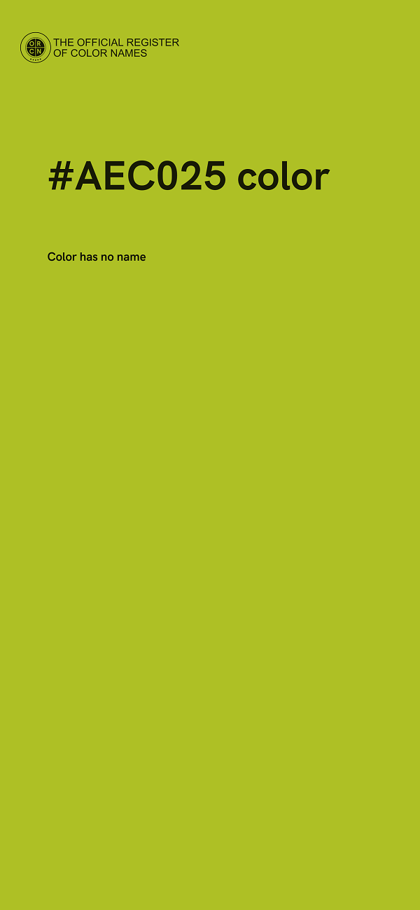 #AEC025 color image