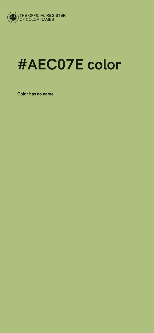 #AEC07E color image