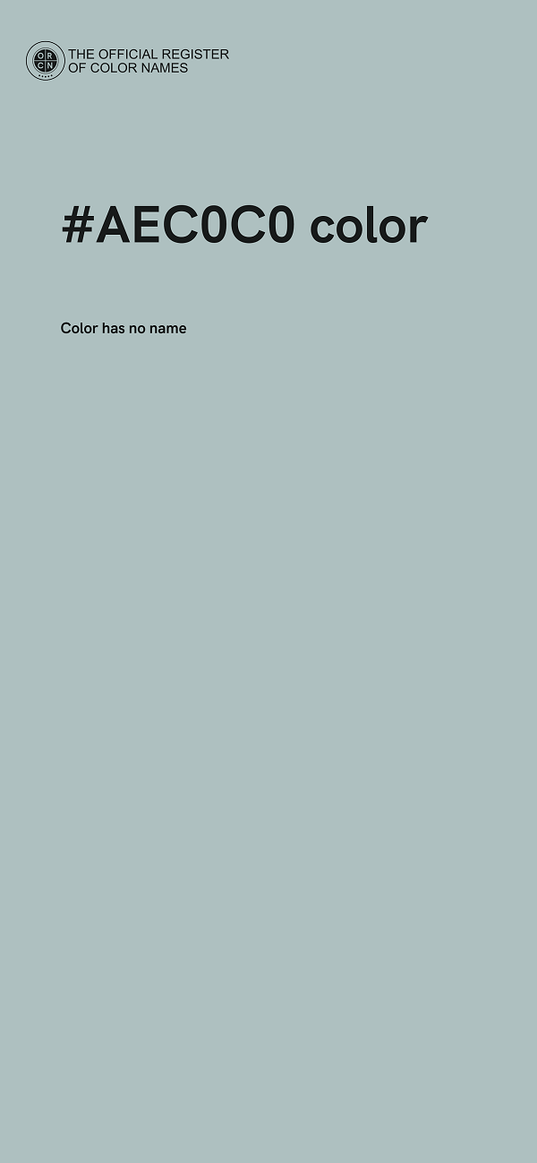 #AEC0C0 color image