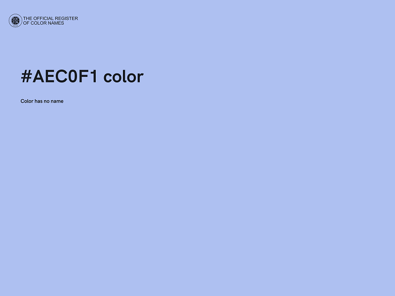 #AEC0F1 color image