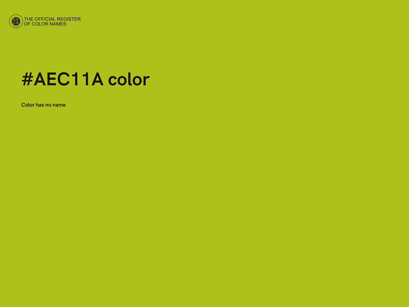 #AEC11A color image