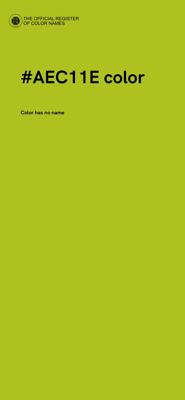 #AEC11E color image