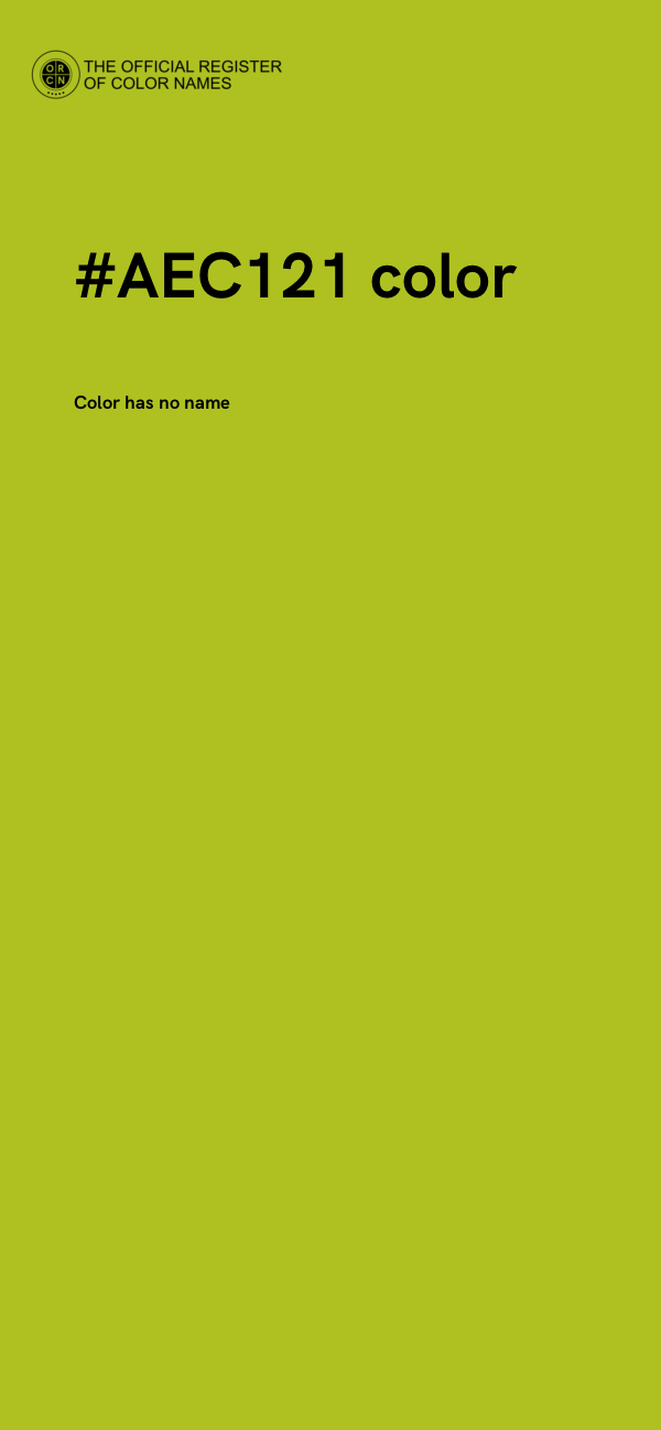 #AEC121 color image