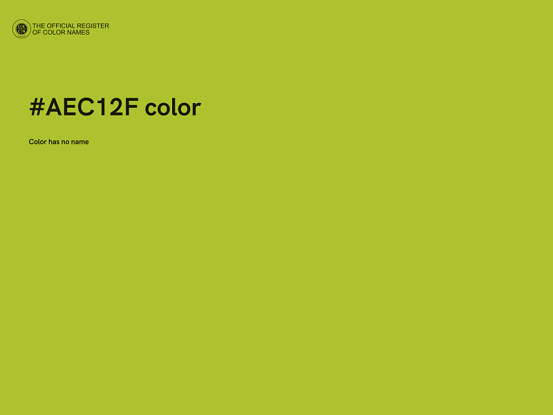 #AEC12F color image
