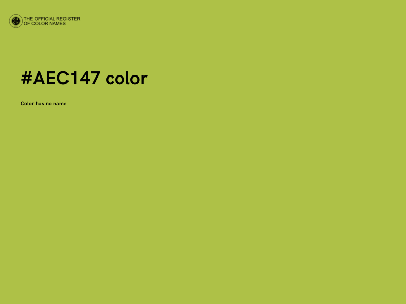 #AEC147 color image