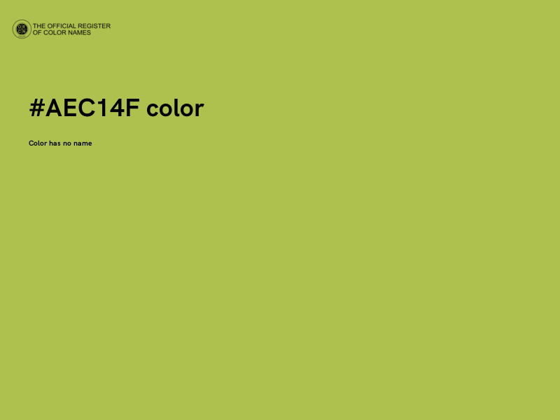 #AEC14F color image