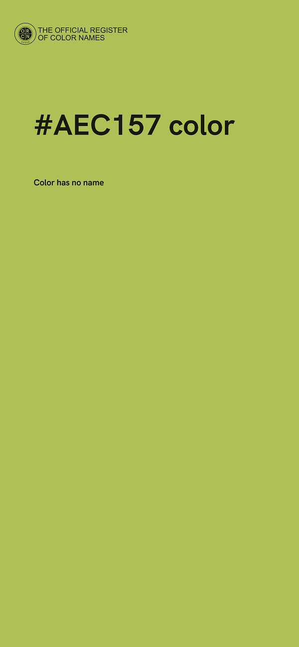 #AEC157 color image