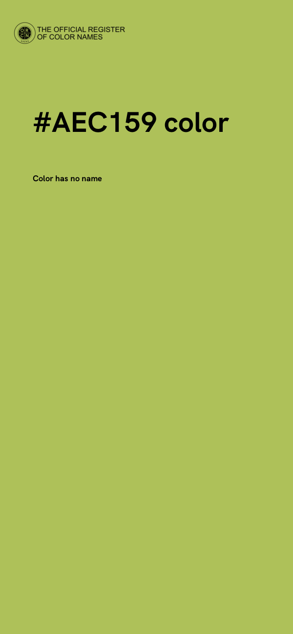 #AEC159 color image