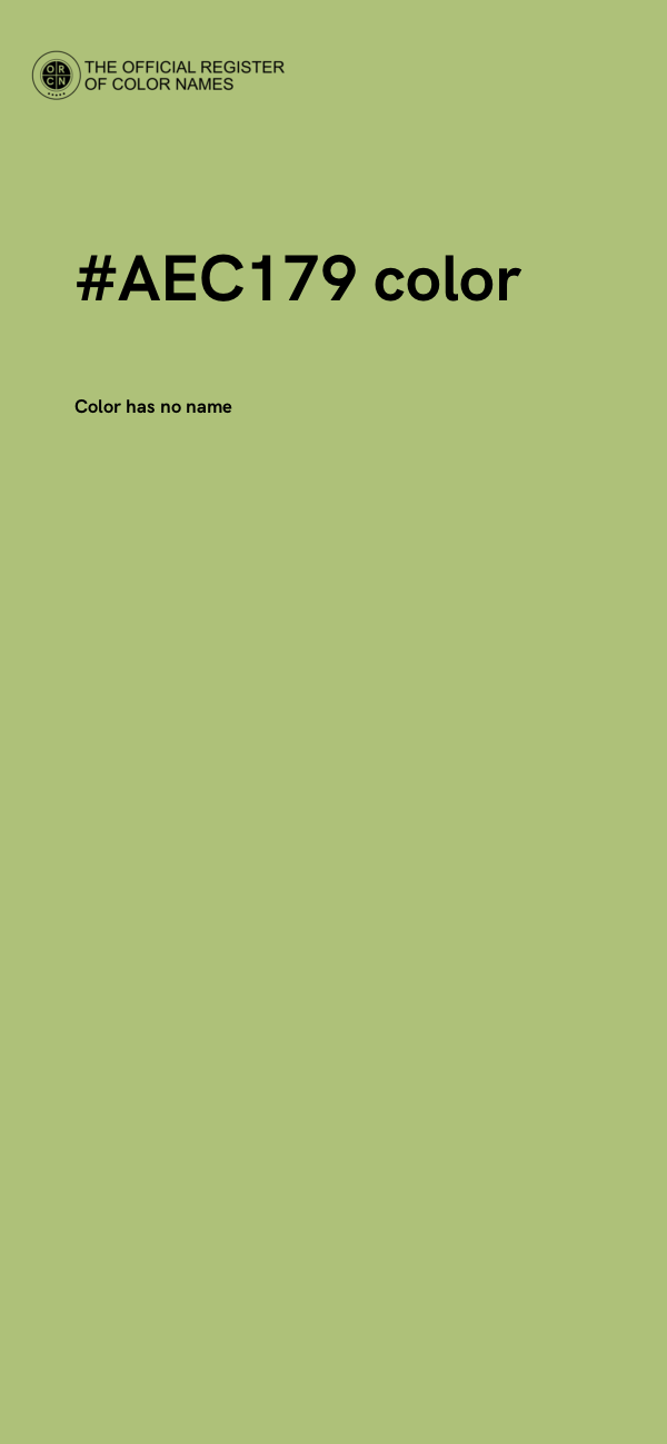 #AEC179 color image