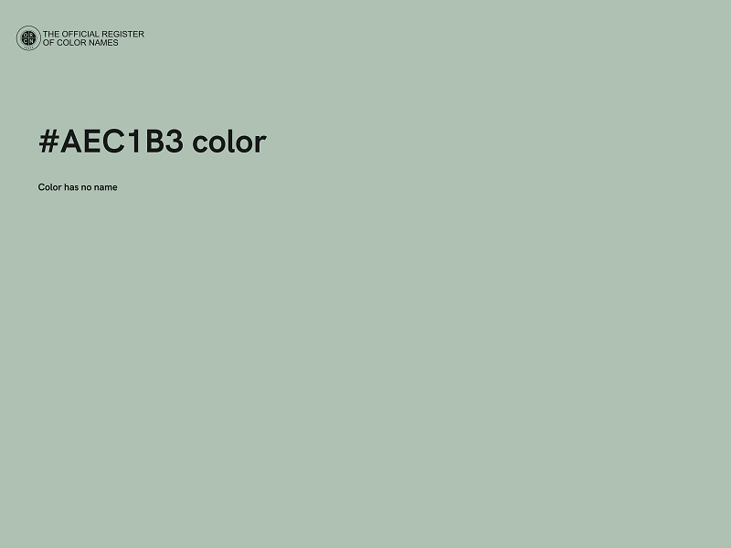 #AEC1B3 color image
