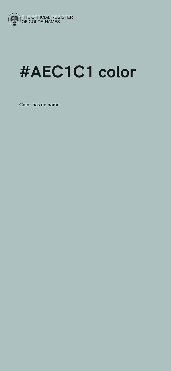 #AEC1C1 color image