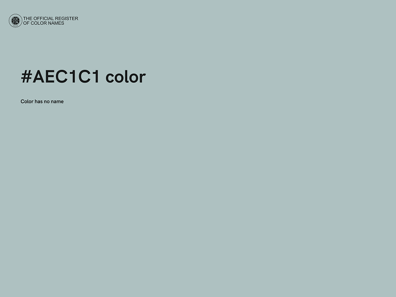 #AEC1C1 color image