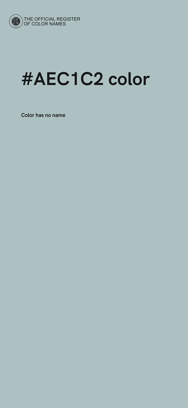 #AEC1C2 color image