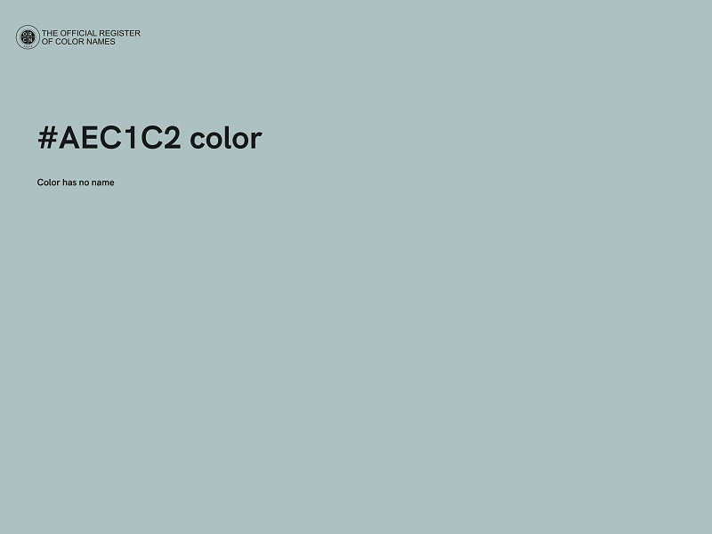 #AEC1C2 color image