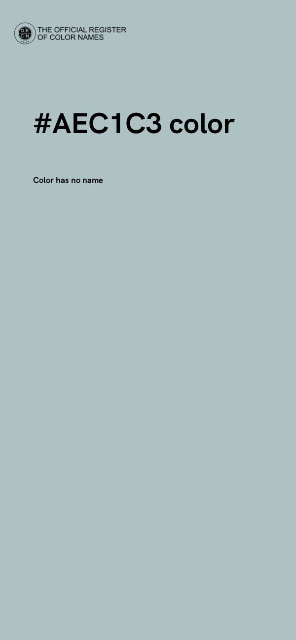 #AEC1C3 color image