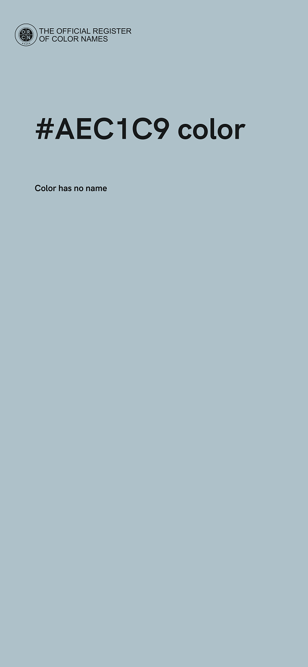 #AEC1C9 color image