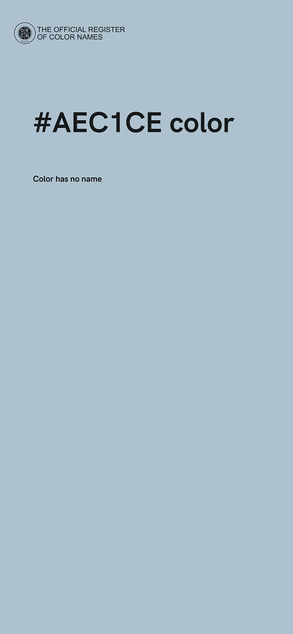#AEC1CE color image