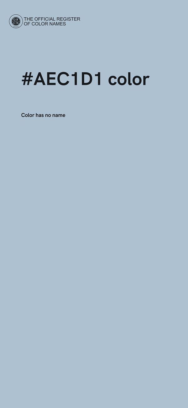 #AEC1D1 color image