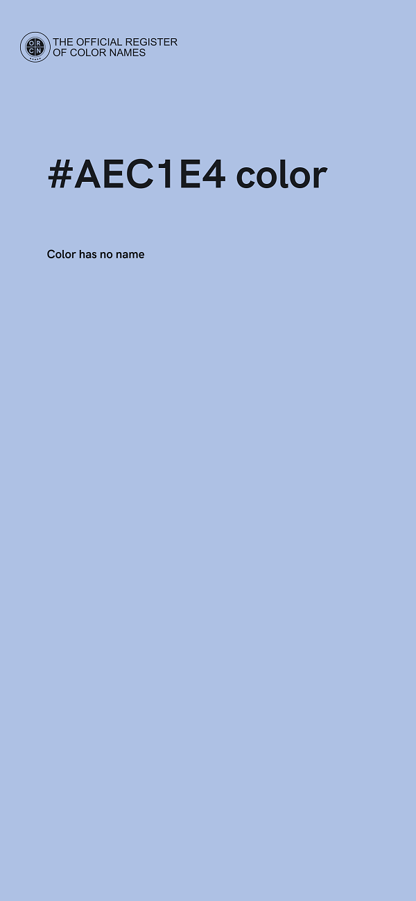 #AEC1E4 color image