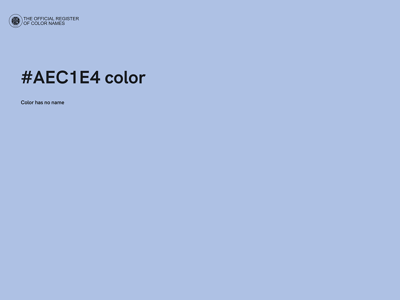 #AEC1E4 color image