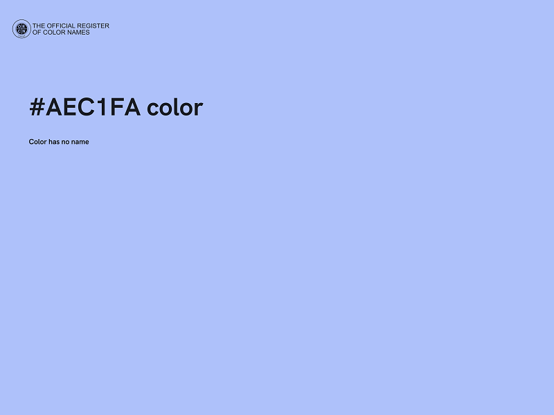 #AEC1FA color image