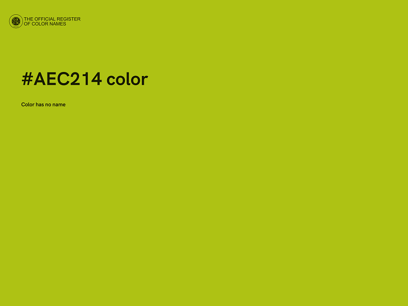 #AEC214 color image