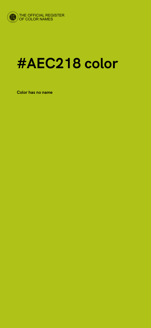 #AEC218 color image