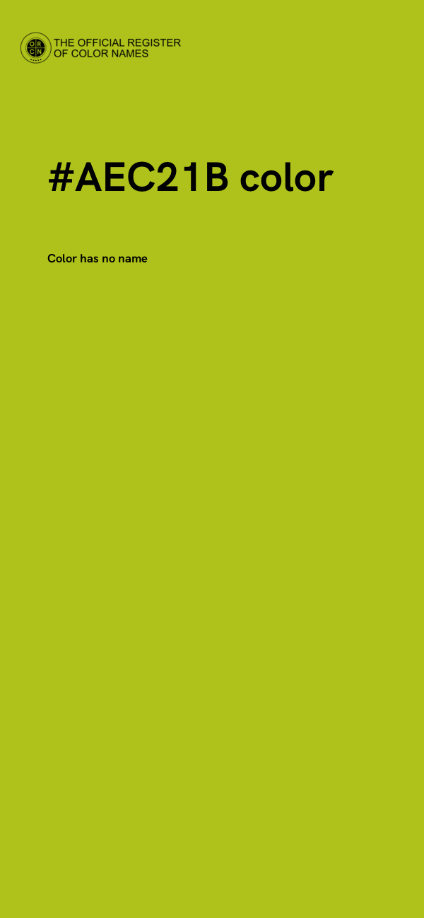 #AEC21B color image