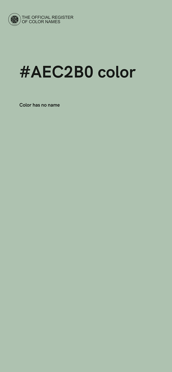 #AEC2B0 color image