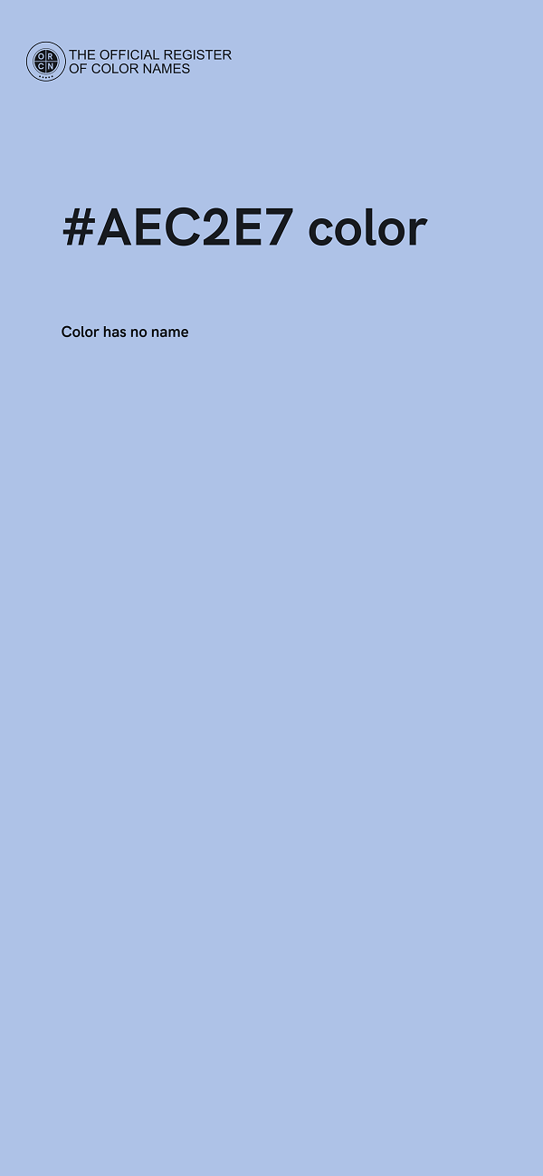 #AEC2E7 color image
