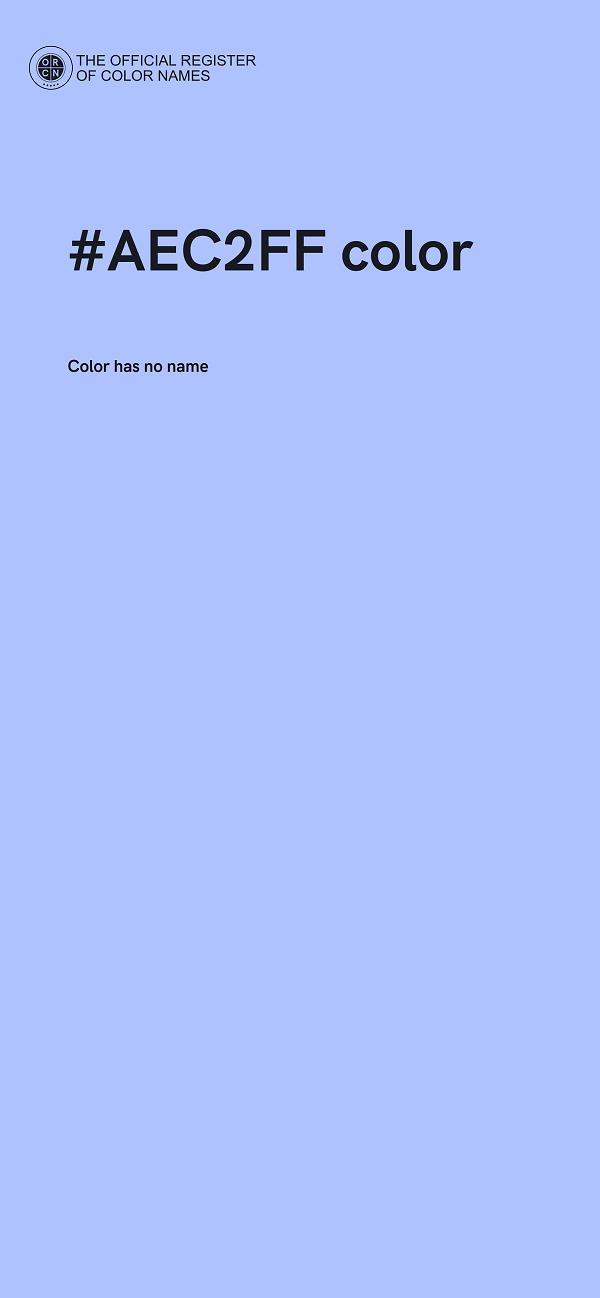 #AEC2FF color image