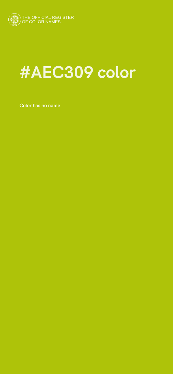 #AEC309 color image