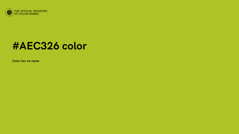 #AEC326 color image