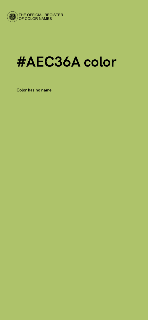 #AEC36A color image