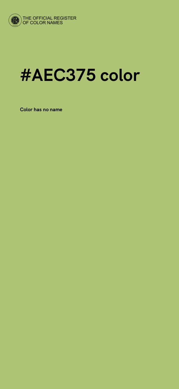#AEC375 color image