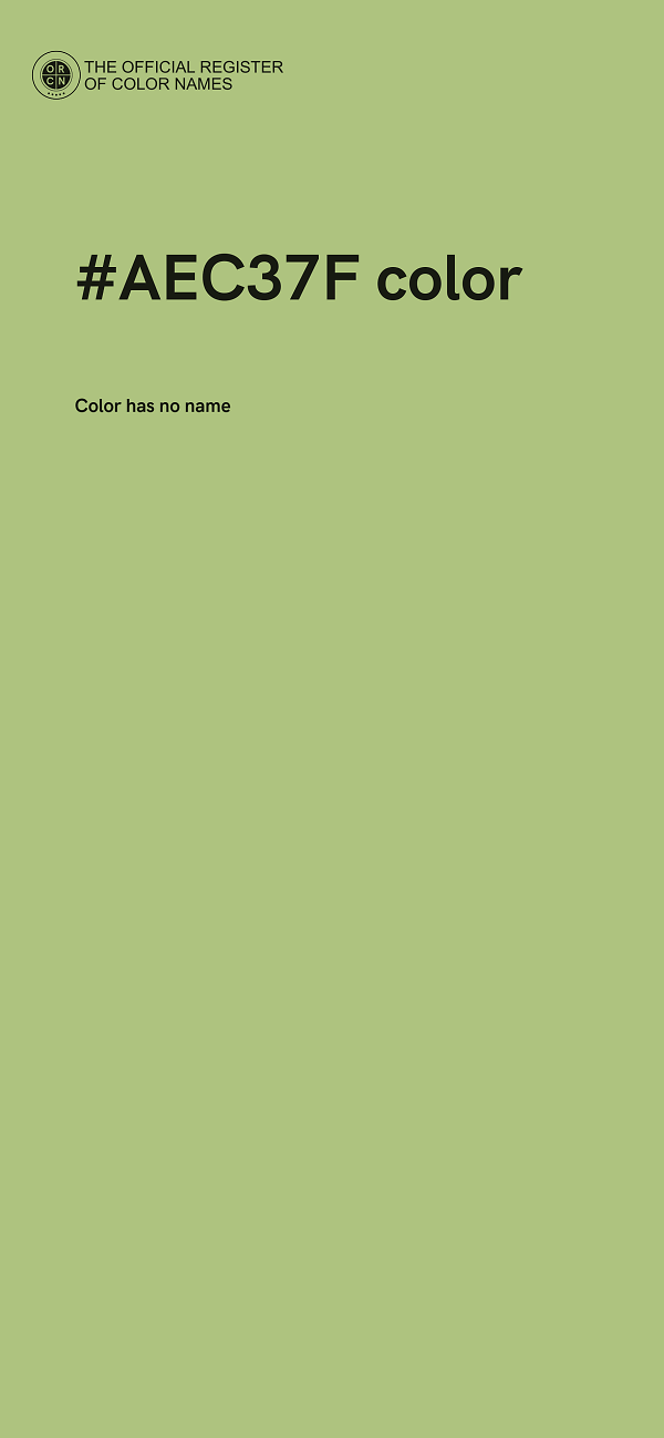 #AEC37F color image