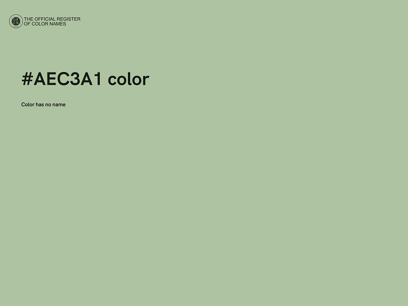 #AEC3A1 color image