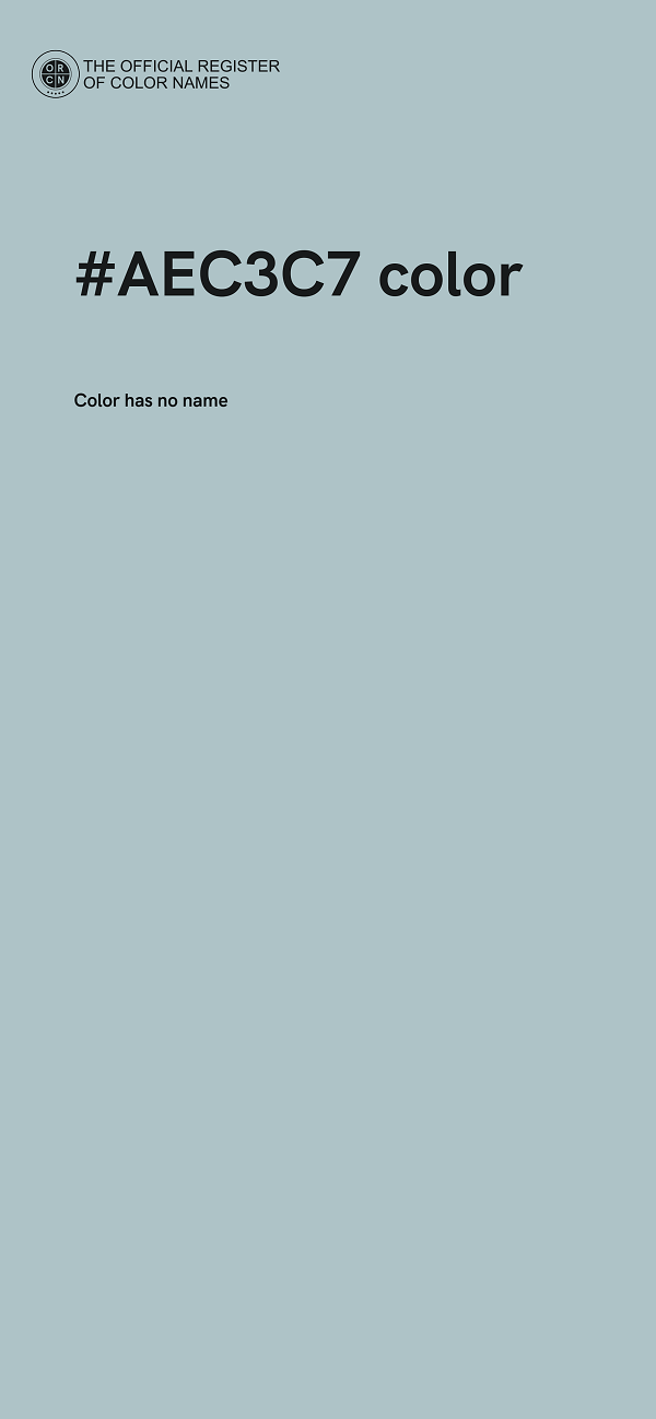#AEC3C7 color image