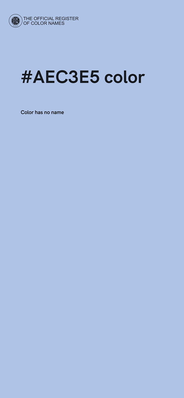 #AEC3E5 color image